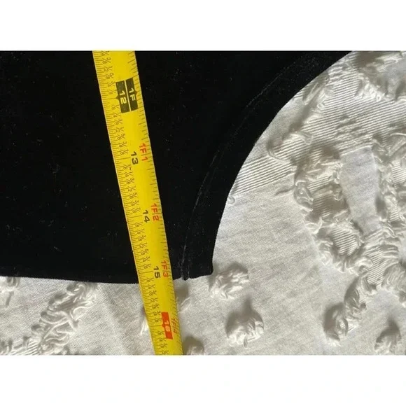 Madewell Bodysuit Women’s Small Black Velvet - Picture 8 of 9